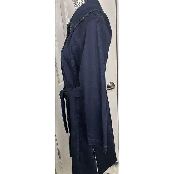 H By Halston Women’s‎ Blue Denim Trench Dress Size 8 - Picture 9 of 12